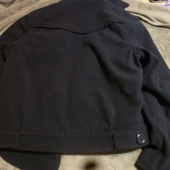 To To Collection Double-Breasted Navy Blue peaCoat - Picture 5 of 5